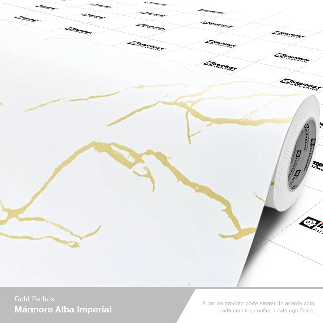 Adesivo Mármore Alba Imperial Imprimax - Virtual Digital