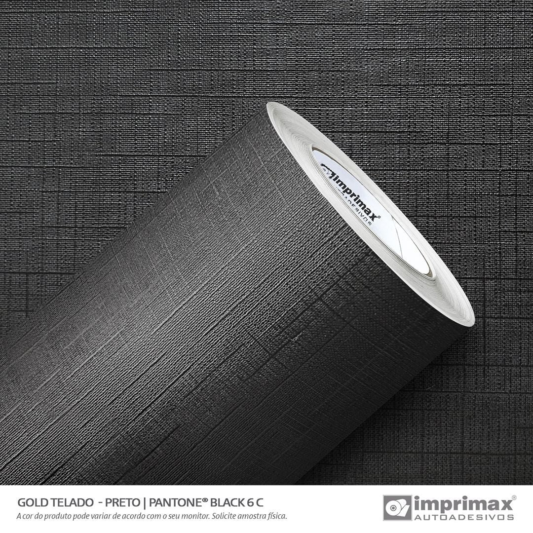 Adesivo Telado Linho Preto Imprimax - Virtual Digital