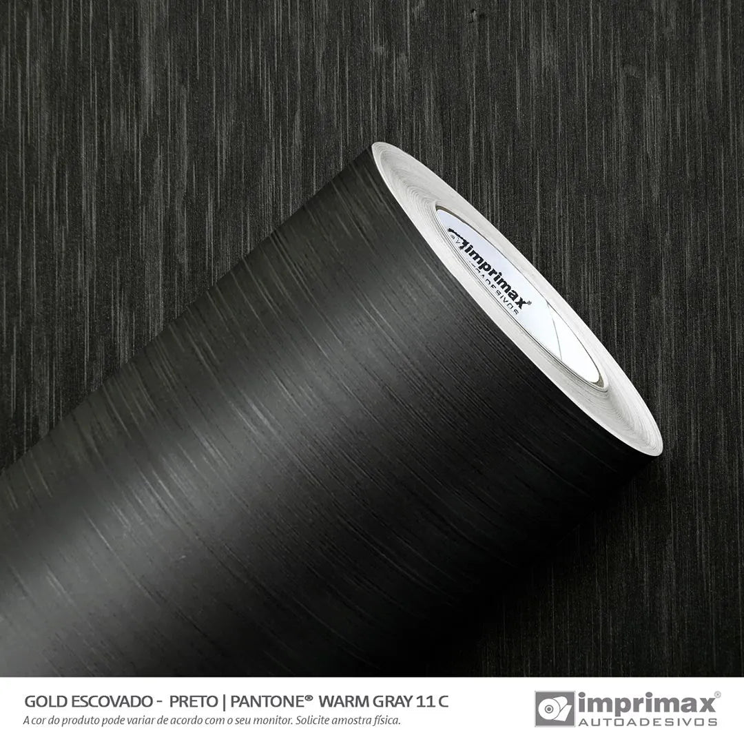 Adesivo Aço Escovado Preto Imprimax - Virtual Digital