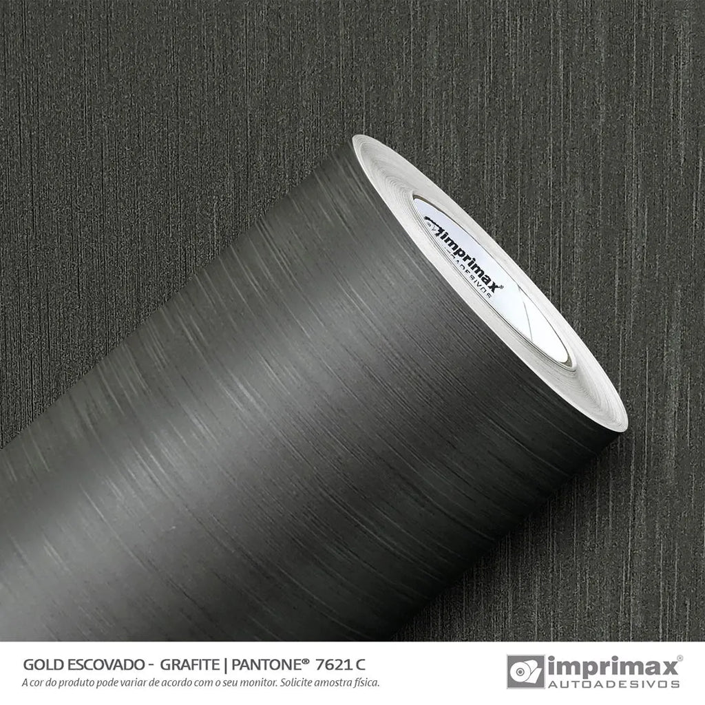 Adesivo Aço Escovado Grafite Imprimax - Virtual Digital