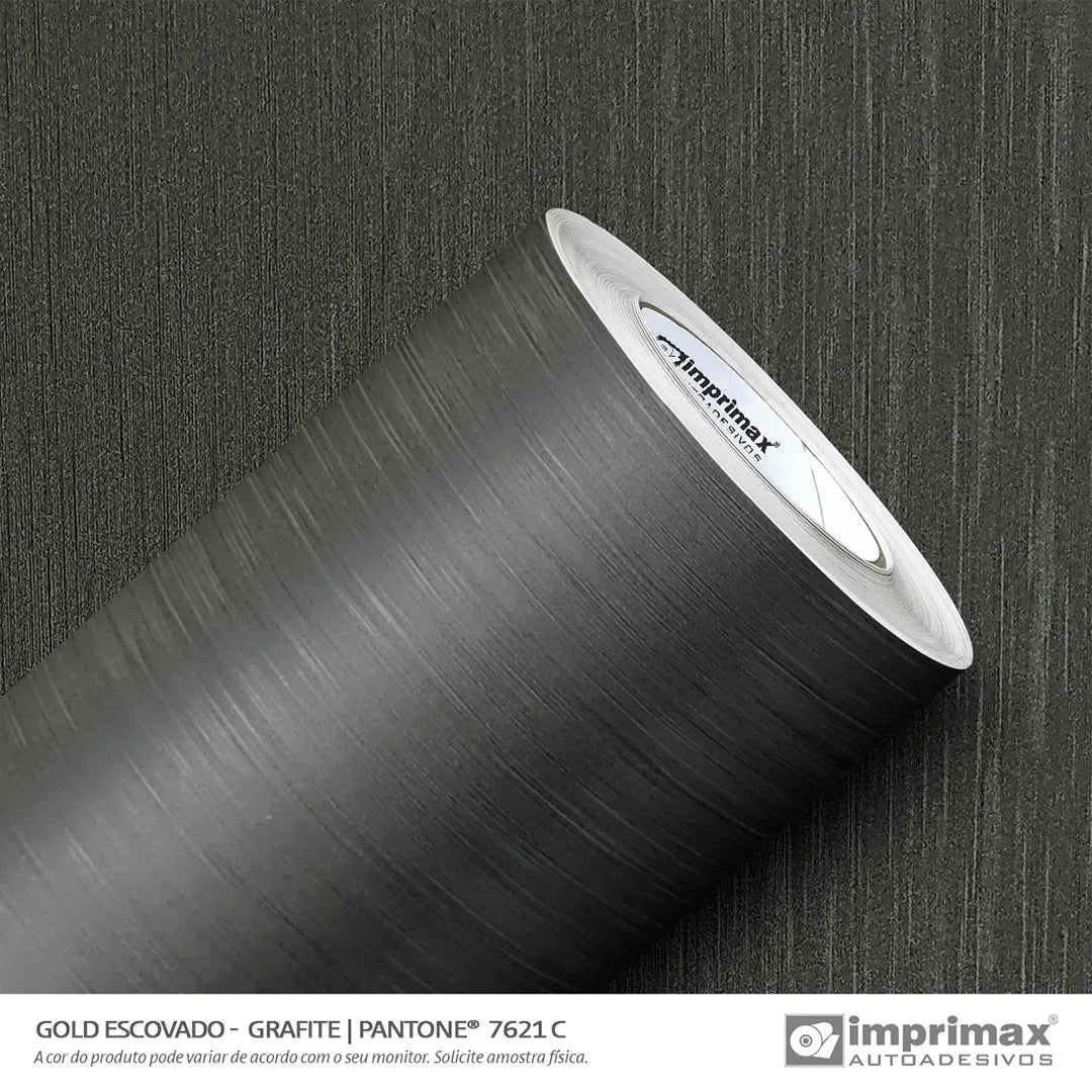 Adesivo Aço Escovado Grafite Imprimax - Virtual Digital
