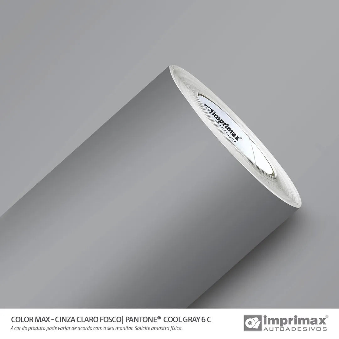 Adesivo Color Max Cinza Claro Fosco Imprimax - Virtual Digital