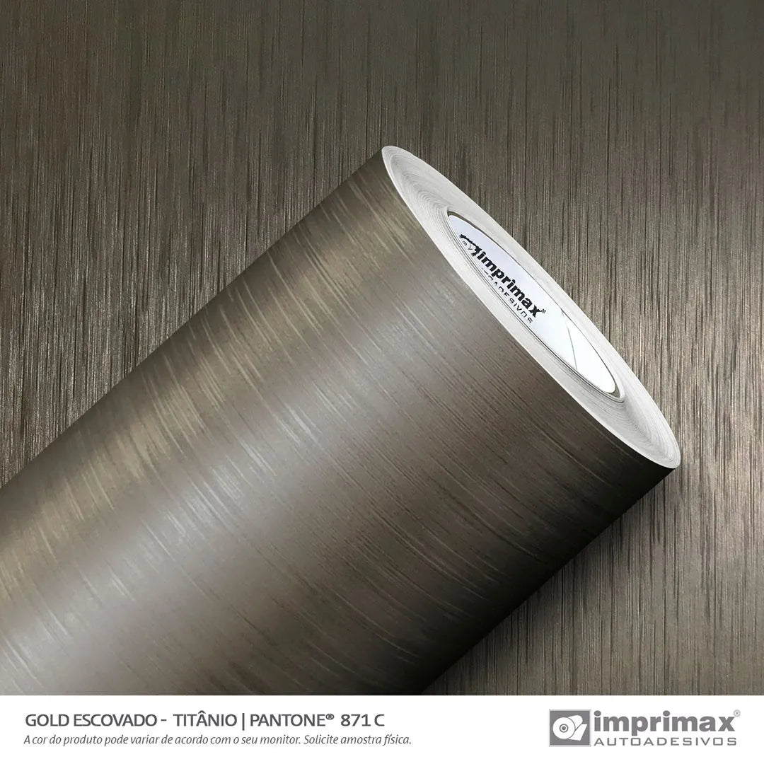 Adesivo Aço Escovado Titânio Imprimax - Virtual Digital