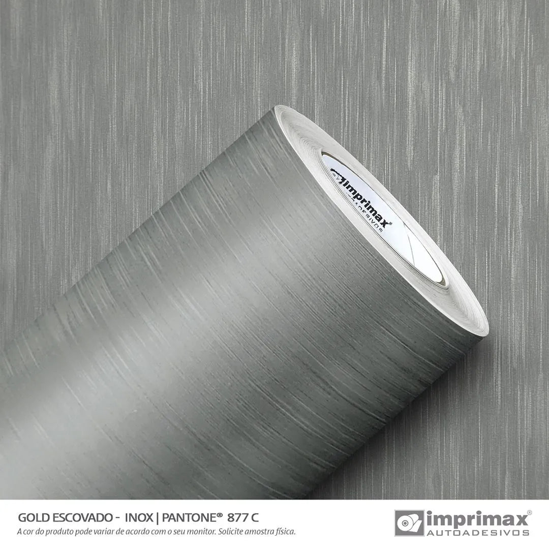 Adesivo Aço Escovado Inox Imprimax - Virtual Digital