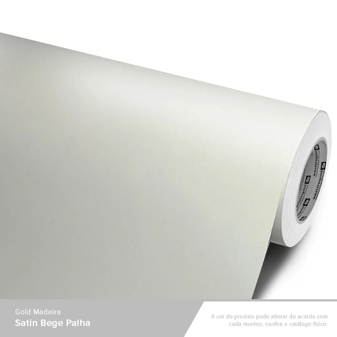 Adesivo Gold Madeira Satin Bege Palha Imprimax - Virtual Digital
