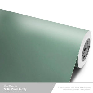 Adesivo Gold Max Satin Verde Frosty Imprimax