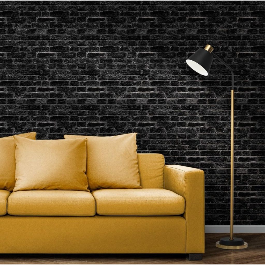 Vinil Adesivo Tijolo Preto - 1 x 1,22 - Alltak - Virtual Digital