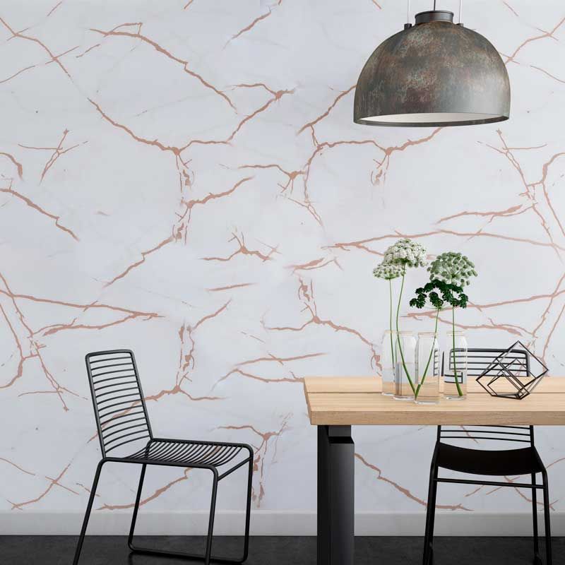 Vinil Adesivo Alltak Decor - Marmore Calacatta Oro Brilho 1,22m - Virtual Digital