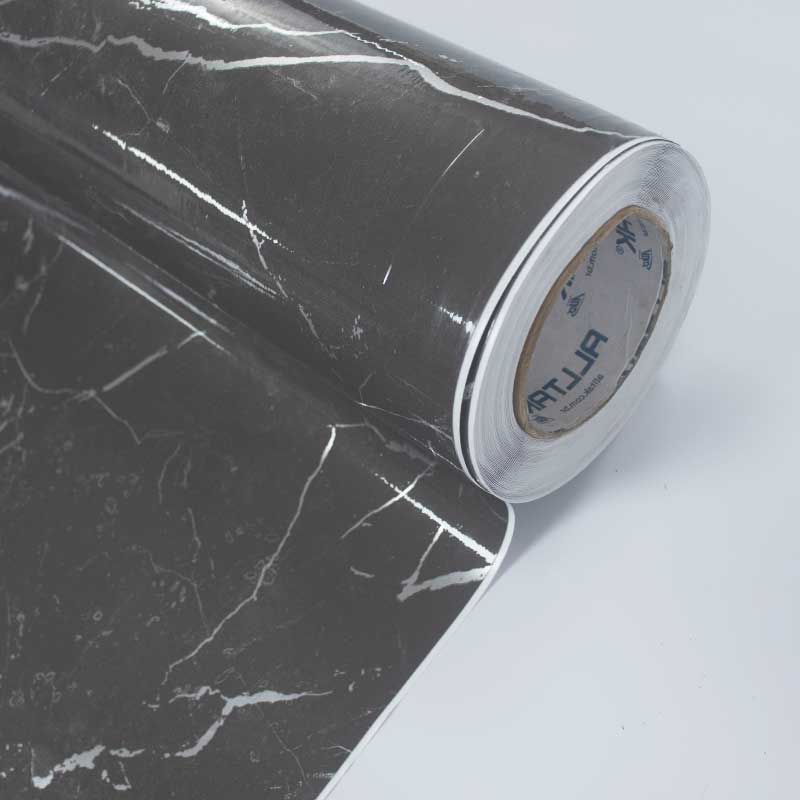 Vinil Adesivo Alltak Decor - Marmore Grigio Brilho 1,22m - Virtual Digital