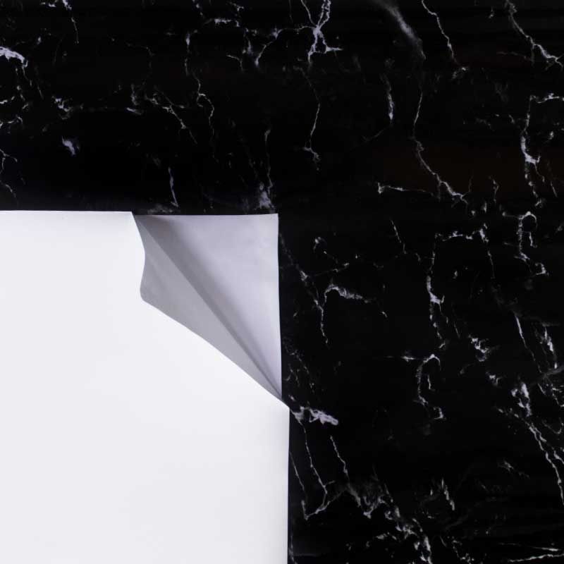 Vinil Adesivo Mármore Nero - 1 x 1,22 - Alltak - Virtual Digital