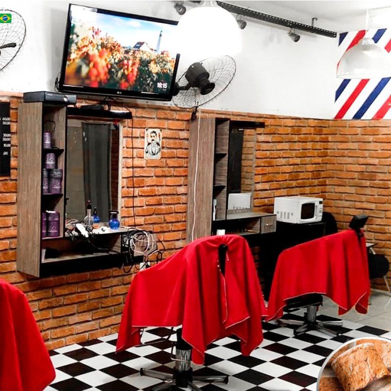 Vinil Adesivo Tijolo Vermelho - 1 x 1,22 - Alltak - Virtual Digital