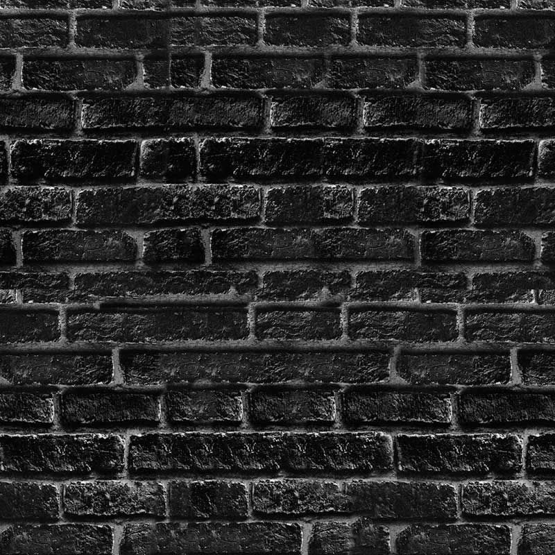 Vinil Adesivo Tijolo Preto - 1 x 1,22 - Alltak - Virtual Digital